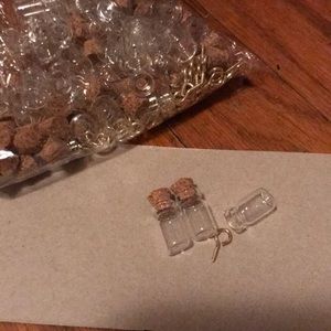 Mini bottles with cork, and screws